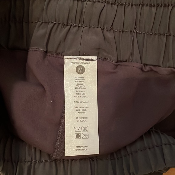 Grey Paragon Fitwear Exercise Shorts - Picture 3 of 3